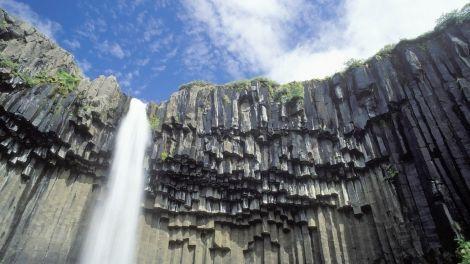 The basalt columns of Svartifoss, Iceland